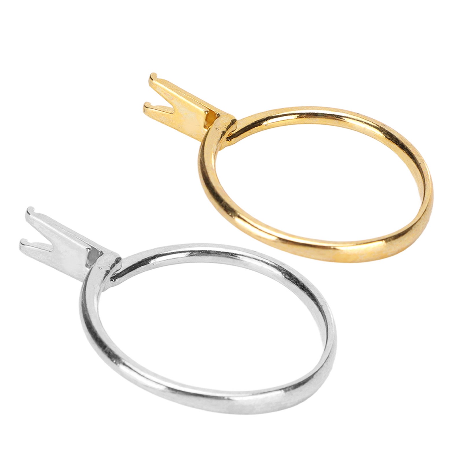 Blank Ring Base Steel Short Four Claws Exquisite Glossy Lightweight Finger