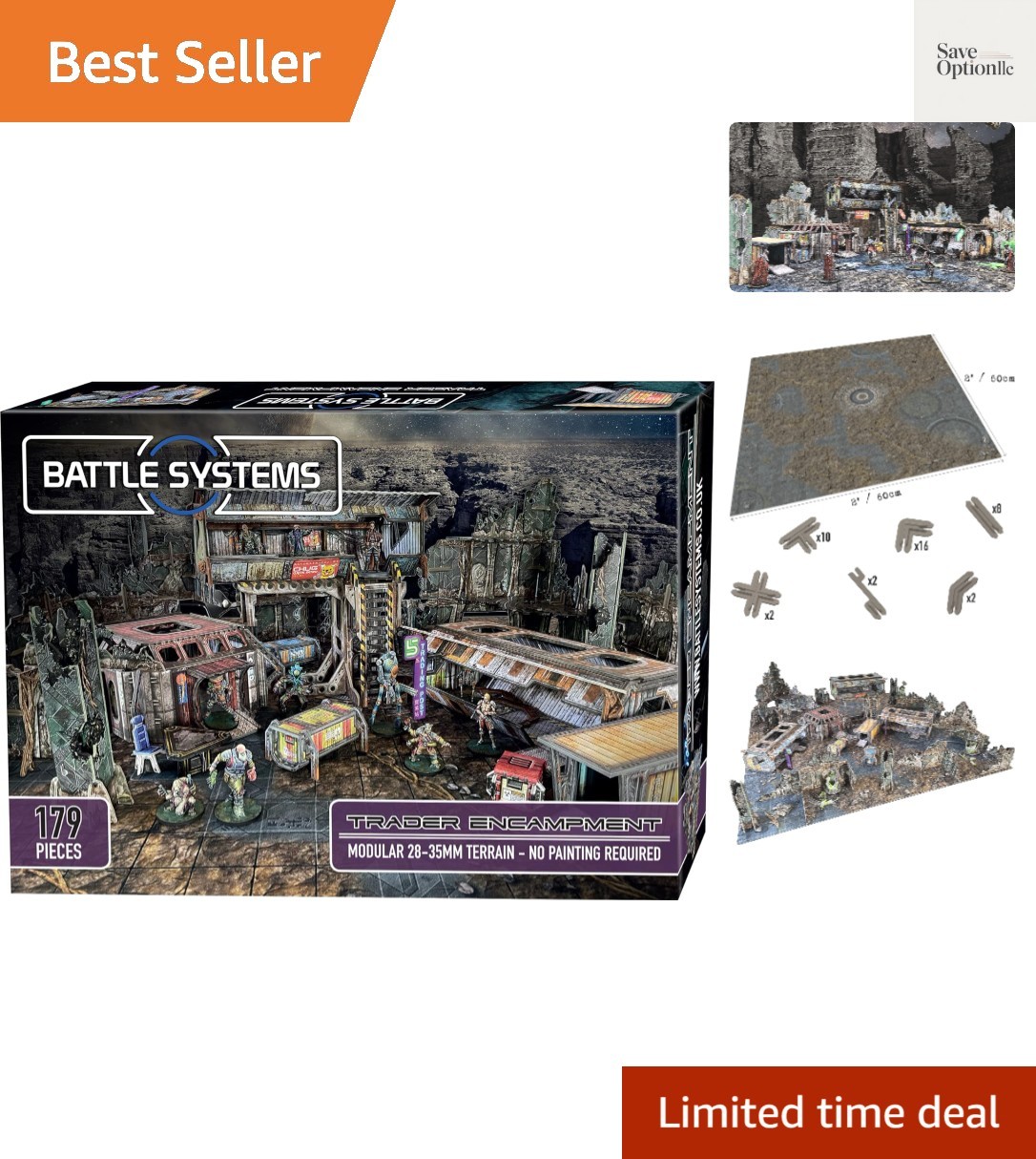 Modular Tabletop 3D Gaming Sci-Fi Terrain - Perfect for 28mm-35mm Miniatures ...