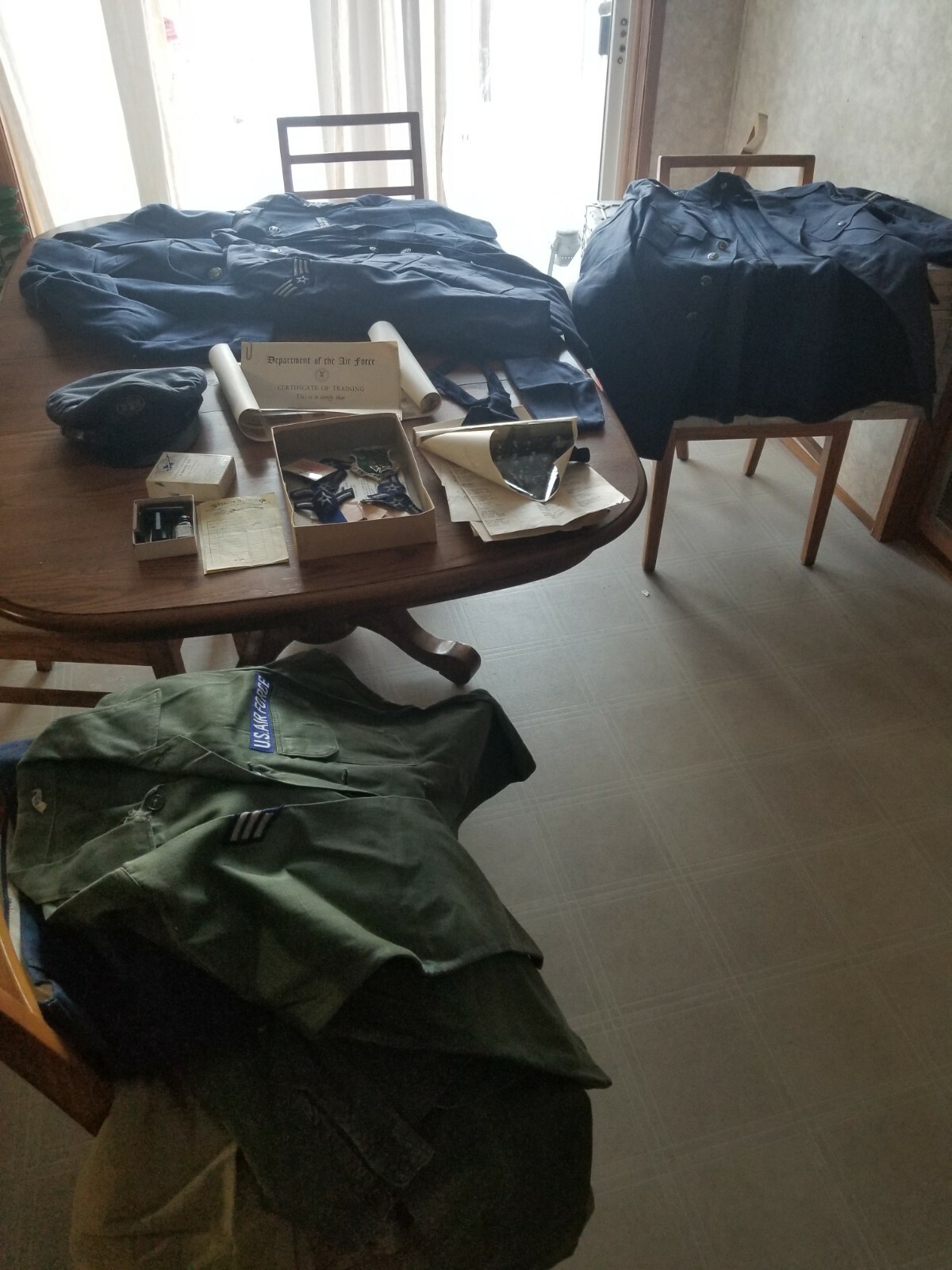 Vietnam War era USAF 1st fighter wing air defense. Military uniforms HUGE LOT.