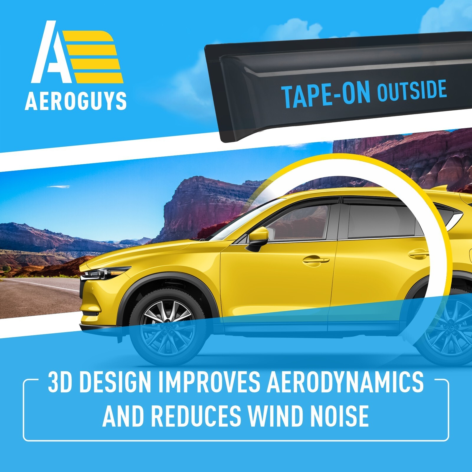 Rain Guards Vent Visors Shade for 2017-2025 Mazda CX-5