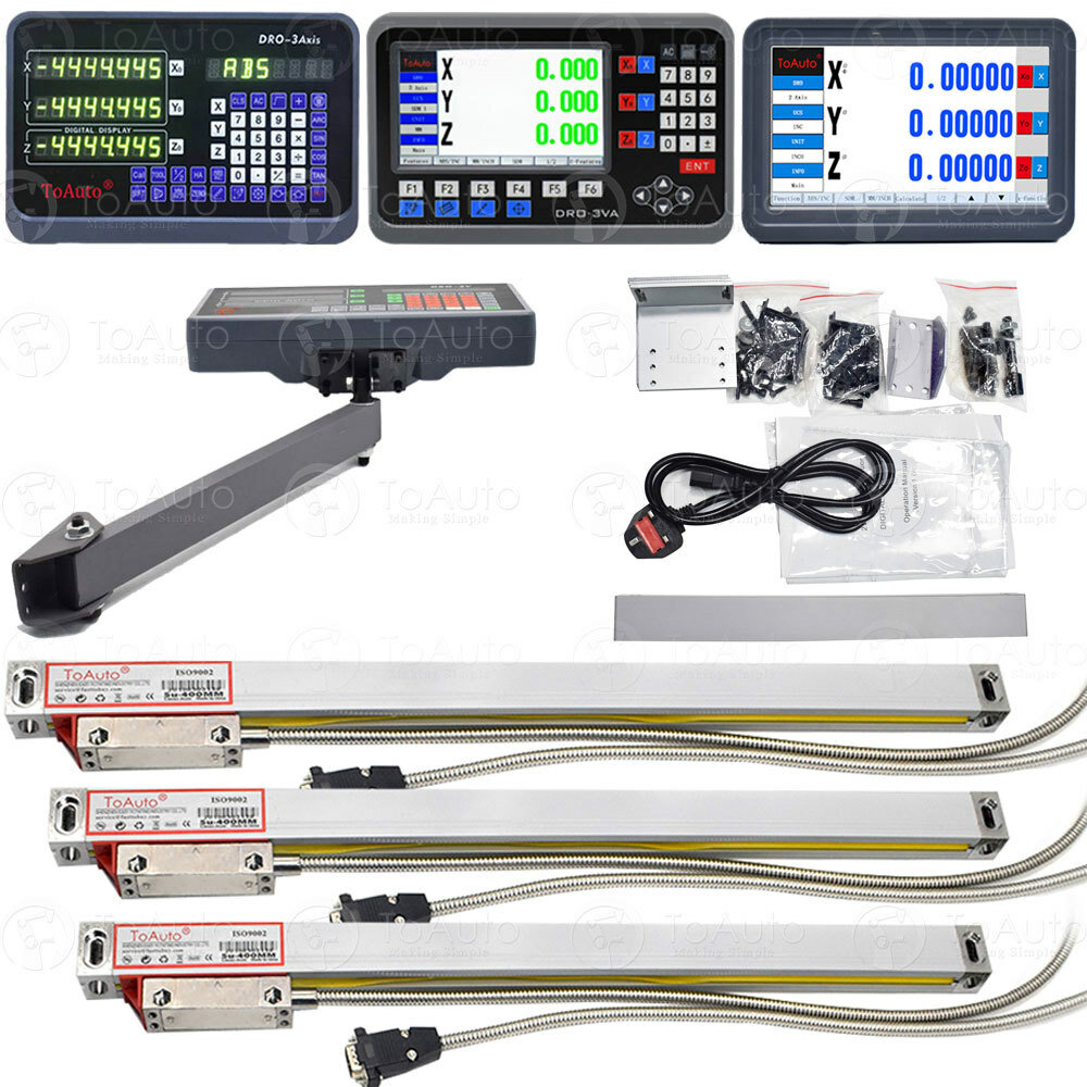 2/3/4/5 Axis Digital Readout DRO TTL Glass Linear Scale Encoder 100MM-2000MM