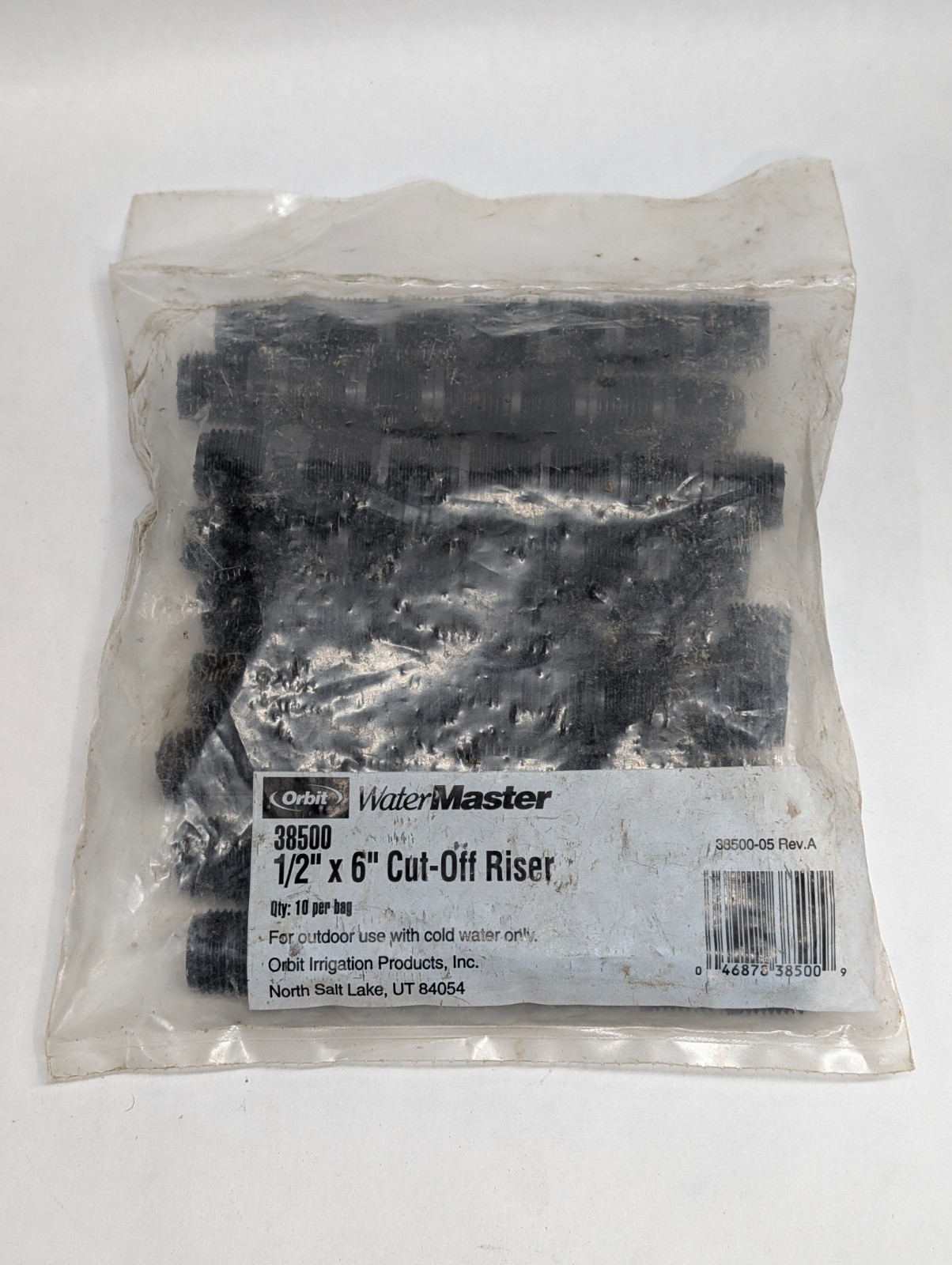 Orbit Cut-Off Riser 1/2" x 6" Irrigation Adapter Cut to Size lot 10 Pack 38500