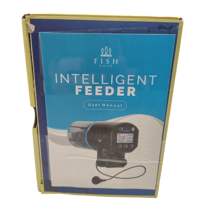 Fish Nosh Intelligent Automatic Fish Feeder LCD Timer Aquarium Auto Feeder OB