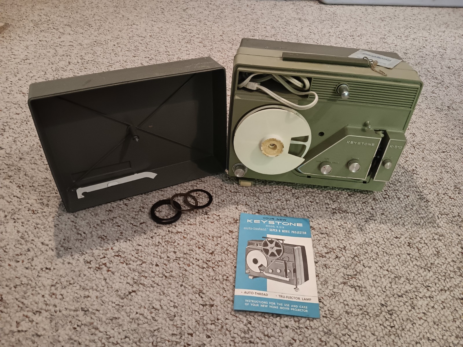 Vintage Keystone K-519 Super 8 8mm Film Movie Projector