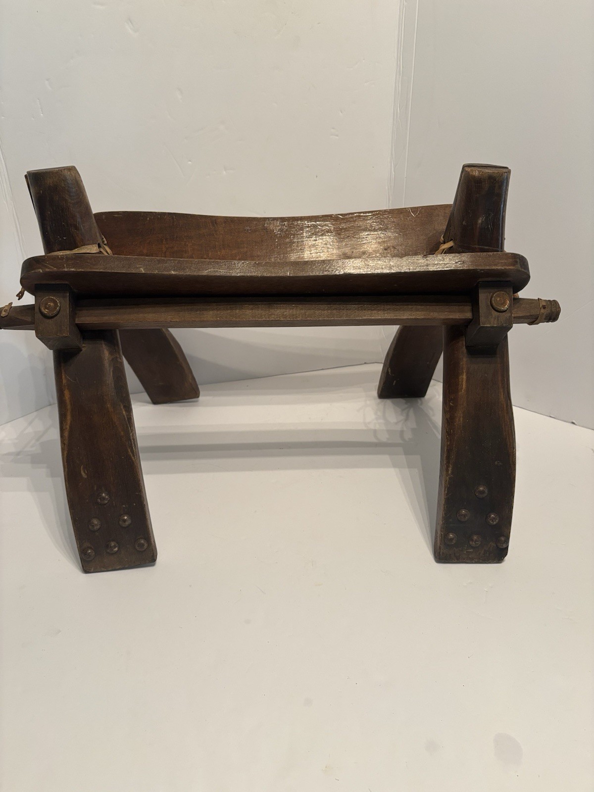 Vintage Egyptian Camel Saddle Stool