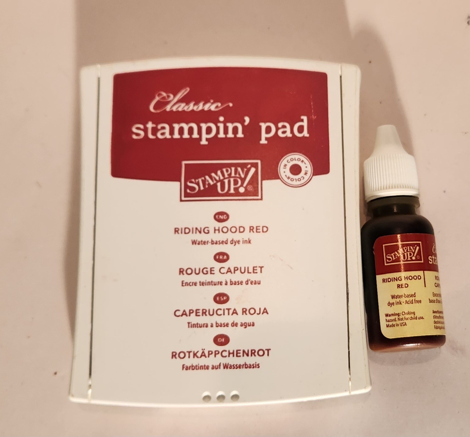 Stampin Up Classic Stampin Pad and Refill - Riding Hood Red
