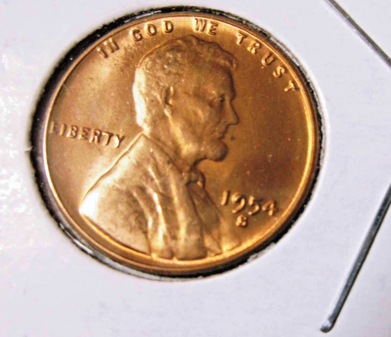1954 S Lincoln Cent Error High Grade Error # 9