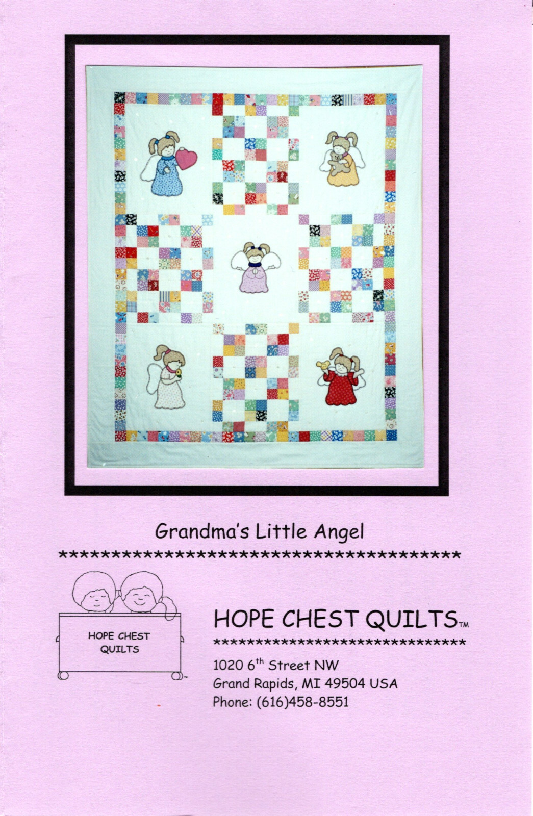 "Grandma's Little Angel" ©2000 Hope Chest Quilts Pattern/Instr. Pack