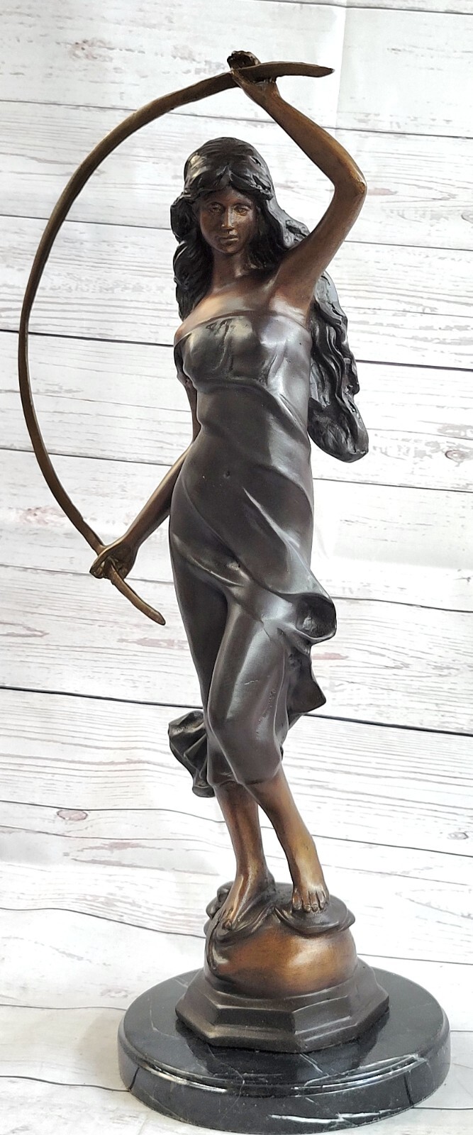 Juleus Metal Arch Entertainer Bronze Sculpture Handmade Figure