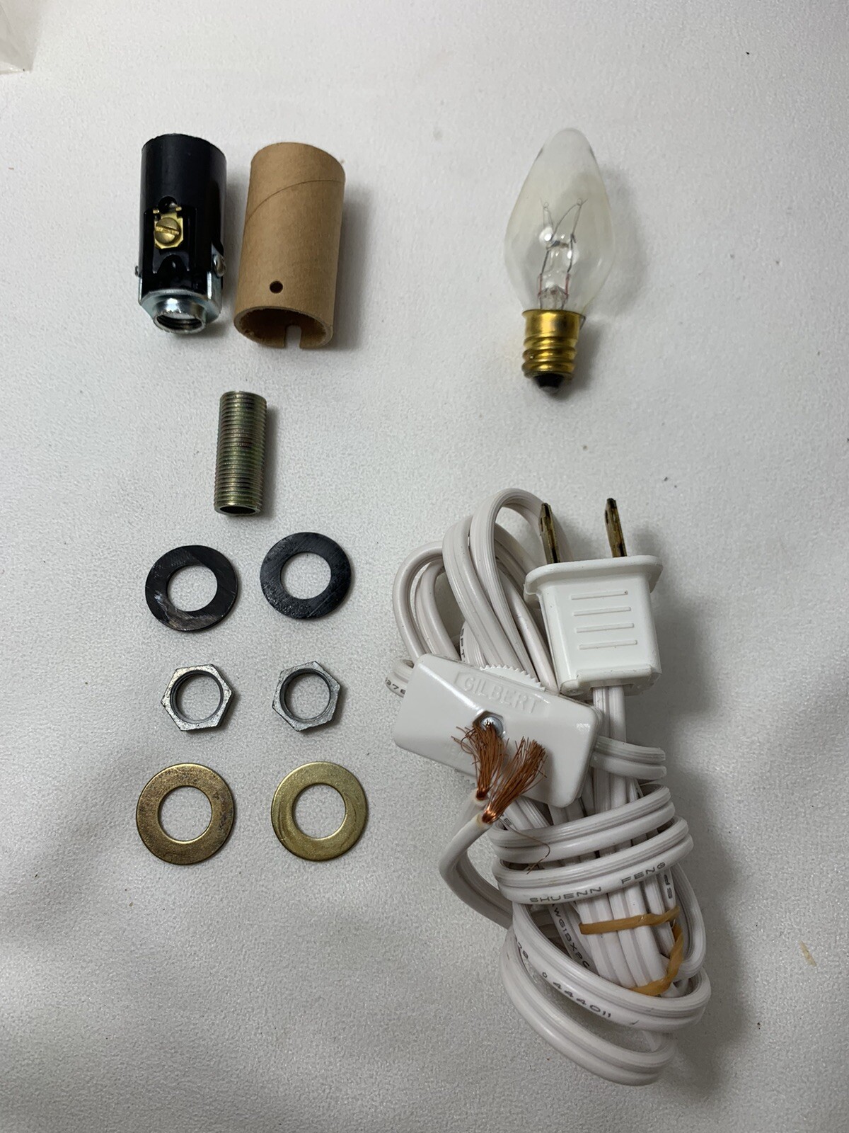 Make a Lamp or Light Up Your Art Craft Project Hardware - w/ In-Line Switch 2 pc
