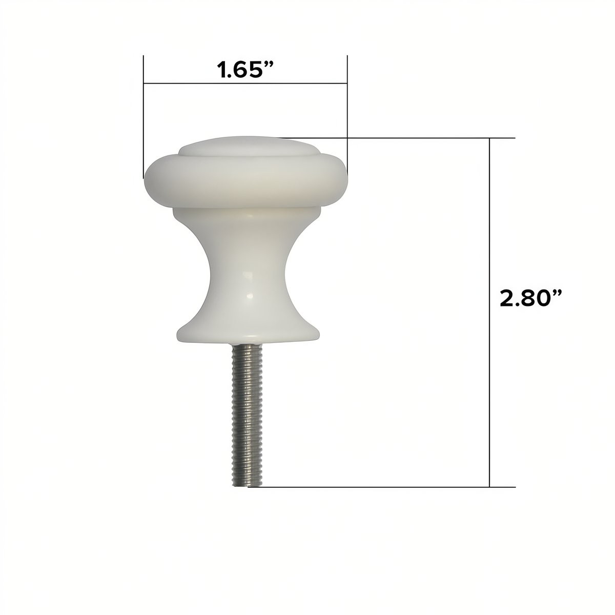 Small White Plastic Bumper Pool Post
