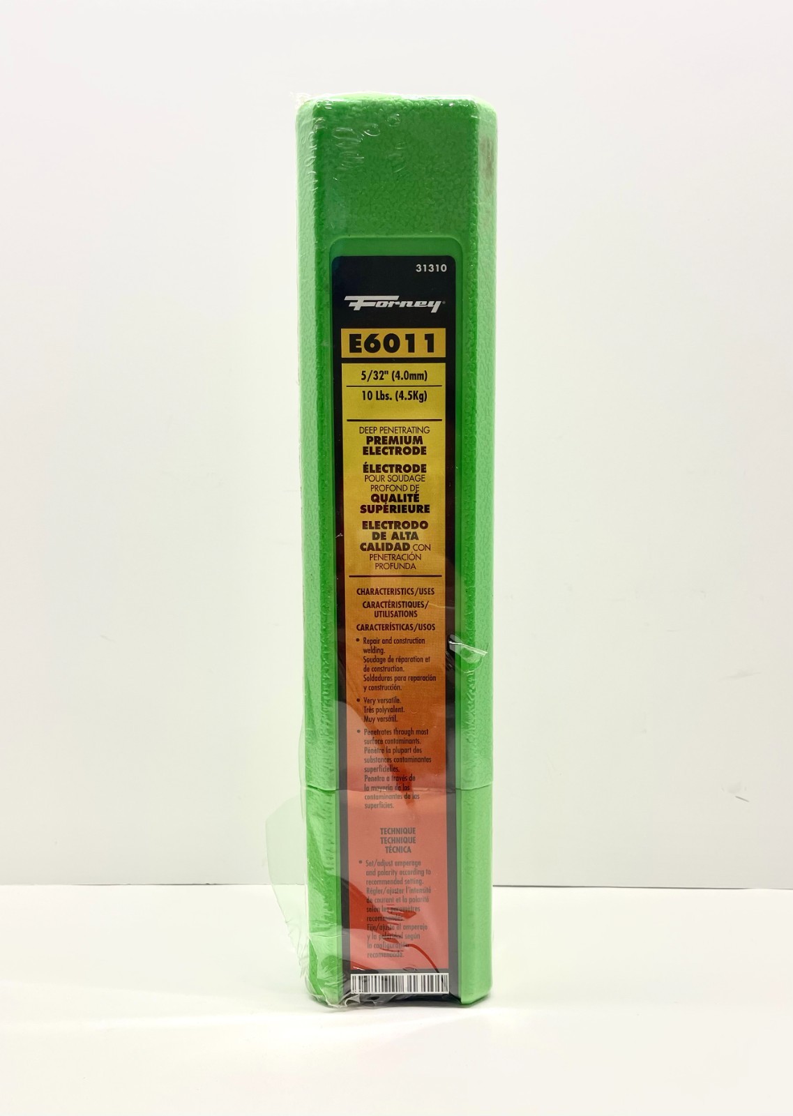 NEW - Forney 5/32 in. E6011 Mild Steel Welding Electrodes, 10lbs, 31310