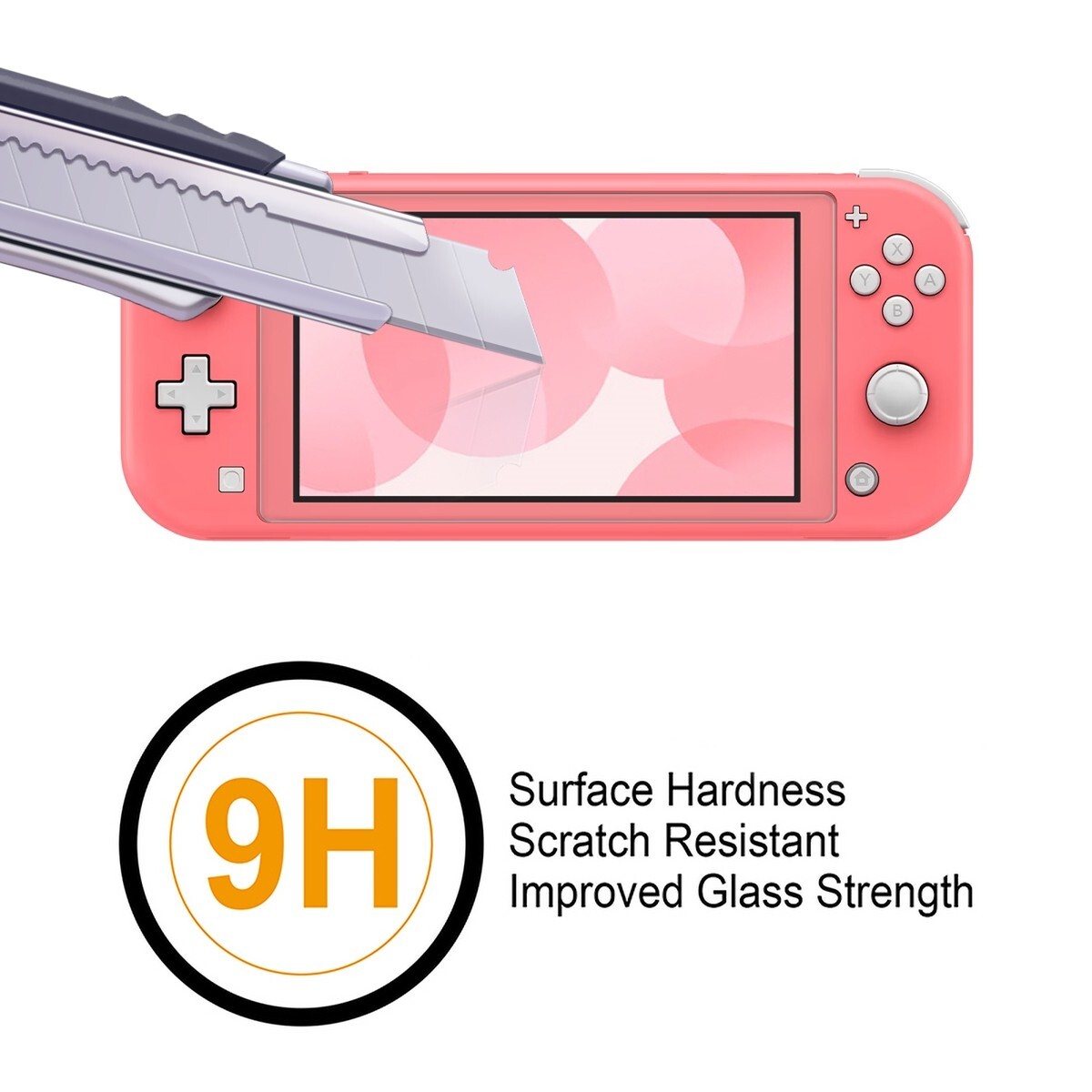 [2-Pack] Supershieldz Tempered Glass Screen Protector for Nintendo Switch Lite