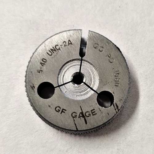 GF Gage 5-40 UNC-2A Go PD .1080 Ring Gage # 215993