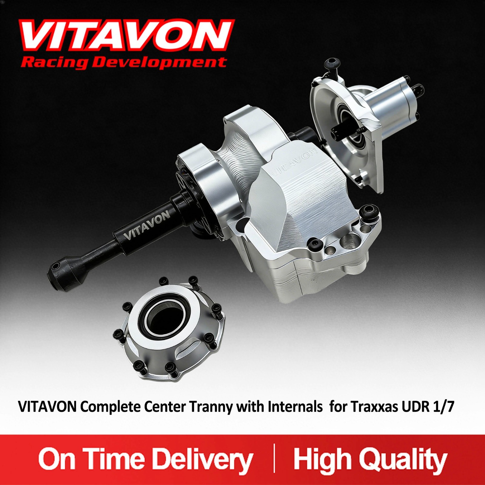 VITAVON Complete Center Tranny Set with Internals For Traxxas UDR 1/7