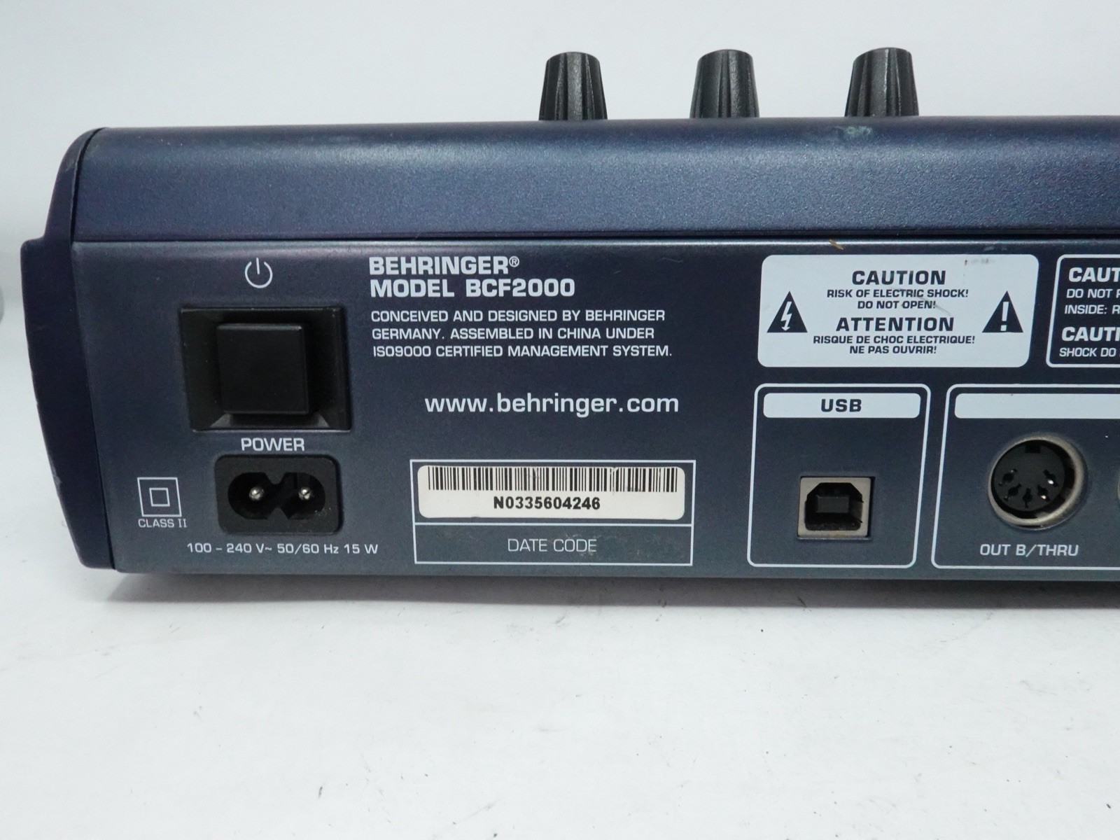 *FOR PARTS* Behringer BControl Fader BCF2000 USB MIDI Controller Motorized Mixer