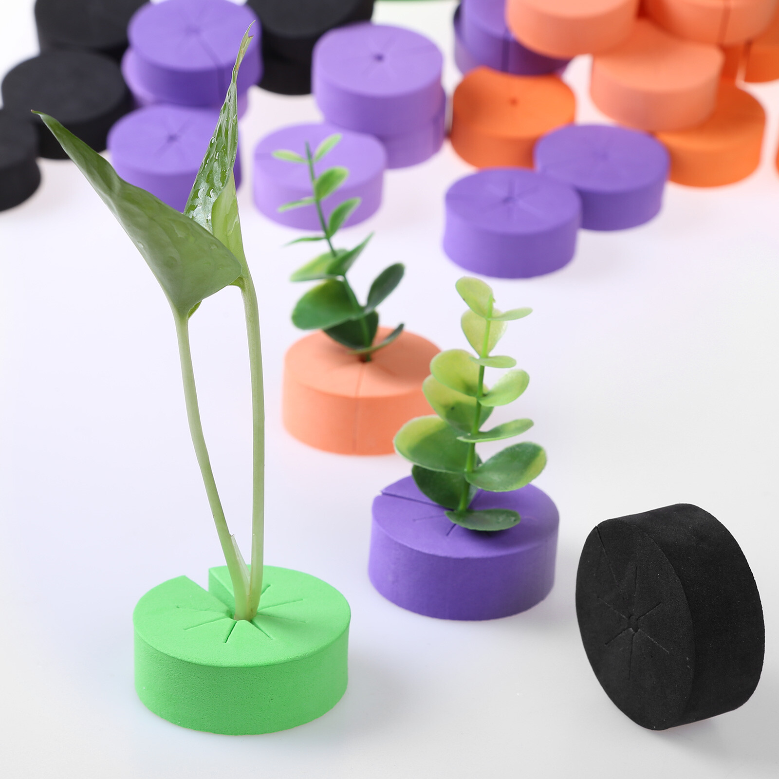 50x Neoprene Foam Inserts Garden Clone Collars for Hydroponics Cloning Plant