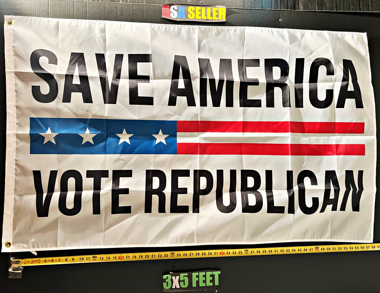 Donald Trump Flag FREE USA SHIP Save America W Republican Desantis USA Sign 3x5'
