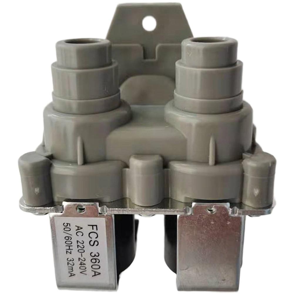 Water Inlet Solenoid Valve FCS360A/U Dual Port for Washing Machine Replacement