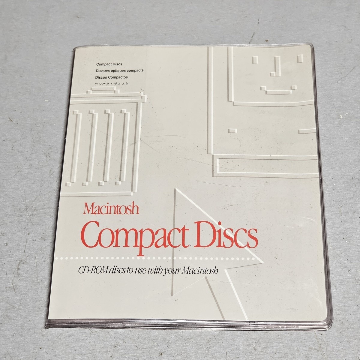 Apple Macintosh Compact Discs CD-ROM Storage Binder Case Vintage