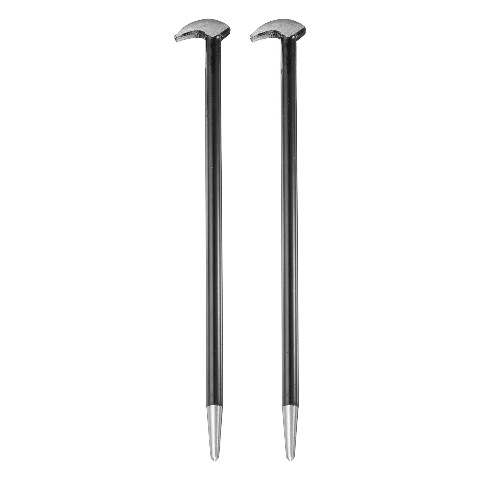 2pcs Rolling Head Pry Bar 16" Length Carbon Steel Lady-foot Bar Heel Pry Bars