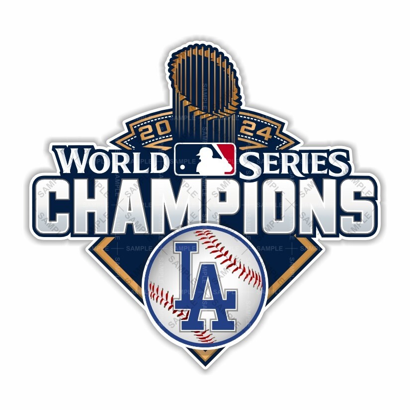 Los Angeles Dodgers World Series Champions 2024 Precision Cut Decal