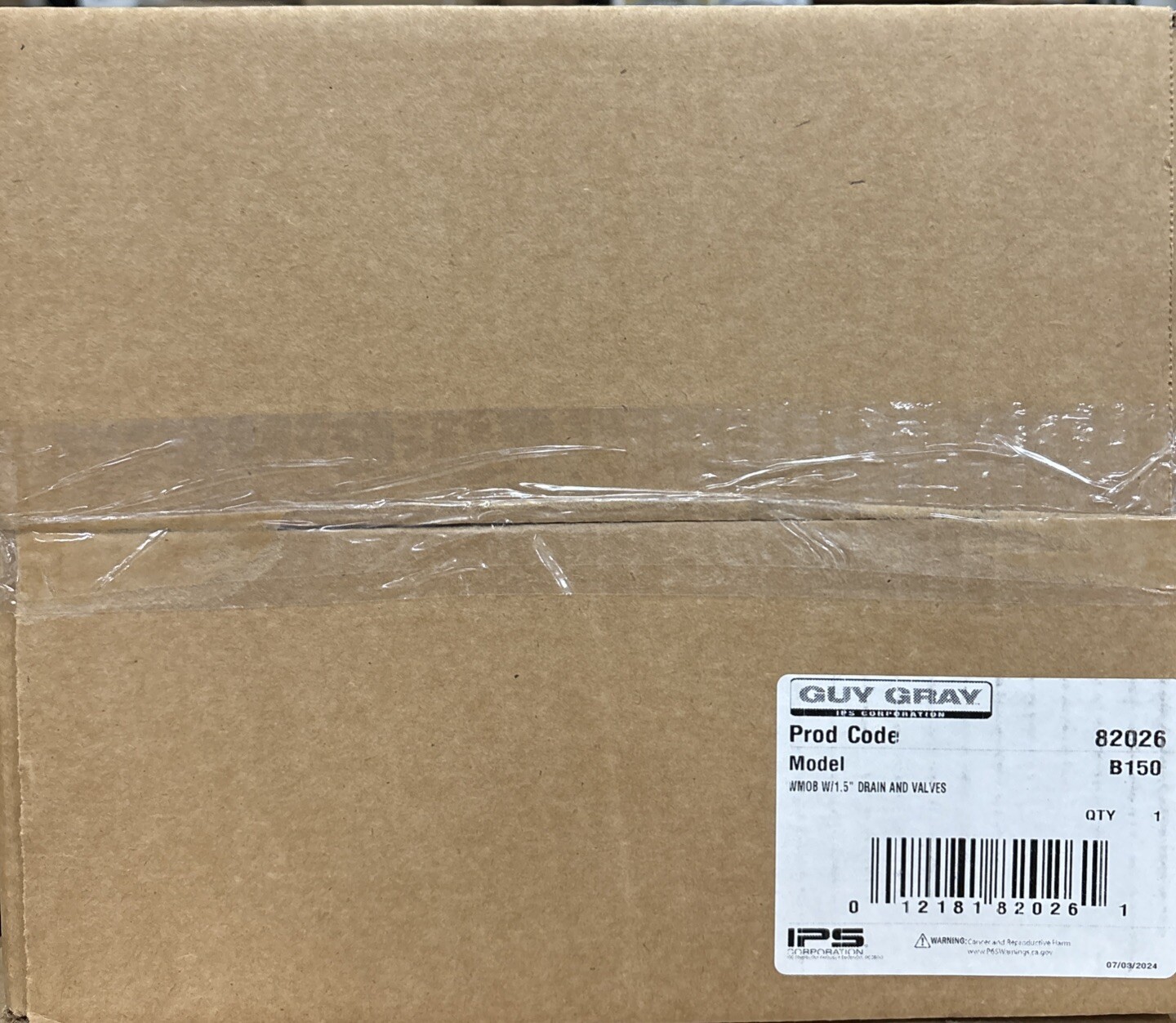 Guy Gray 82026 Washing Machine Outlet Box Galvanized 1/2" Mip