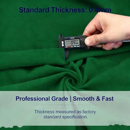 Pool Table Cloth Replacement—Billiard Felt with 6 Rail Strips—Pre 7ft Green