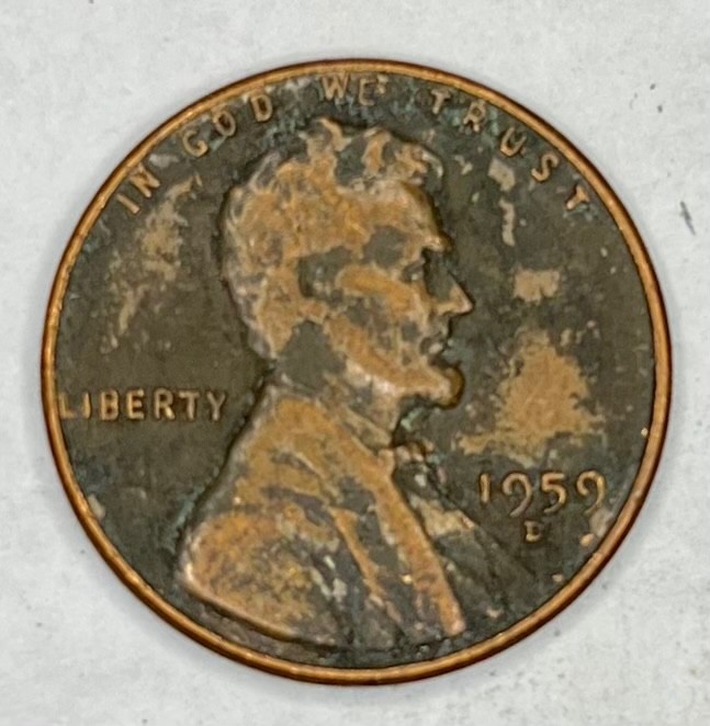 1959 D Lincoln Cent Penny