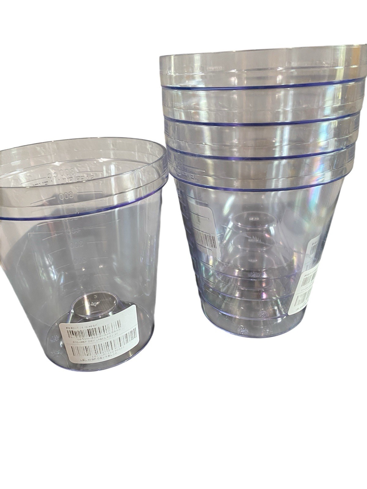 5 x Medical Disposable Suction Canister Only, No Lids, 800 cc
