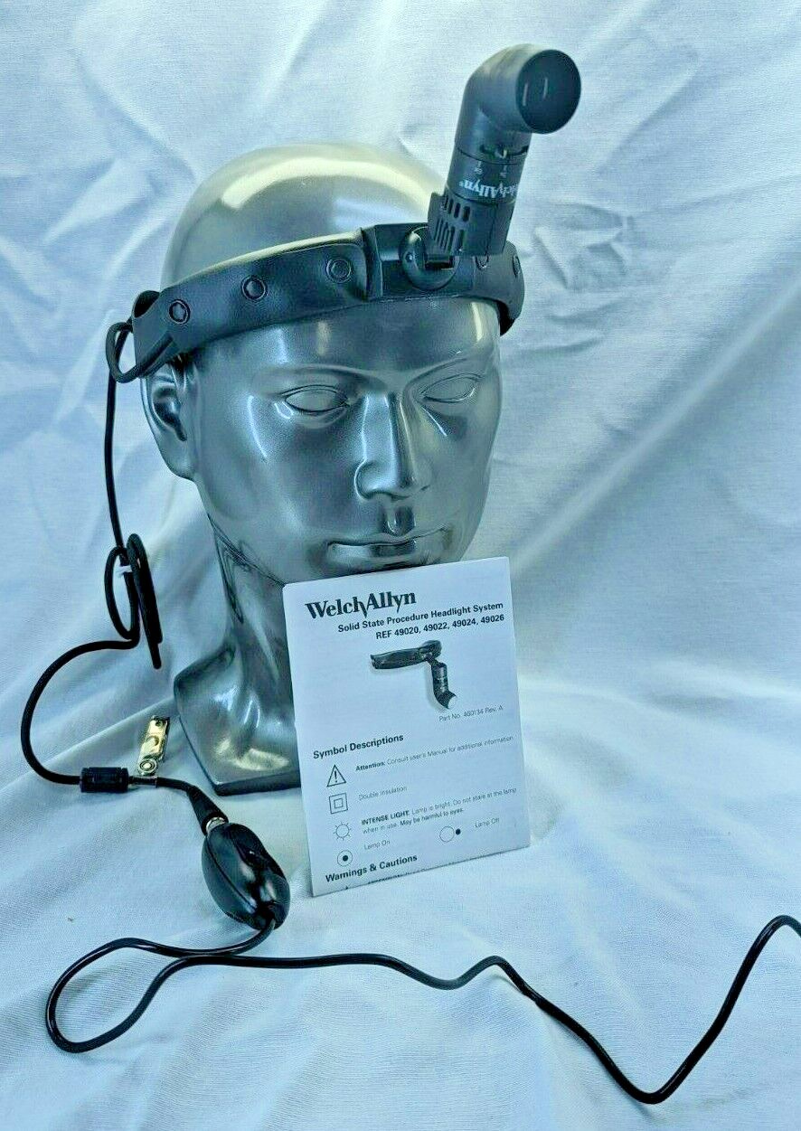 Welch Allyn 49020 / 49000 Procedure Headlight System w/ Direct Power Supply
