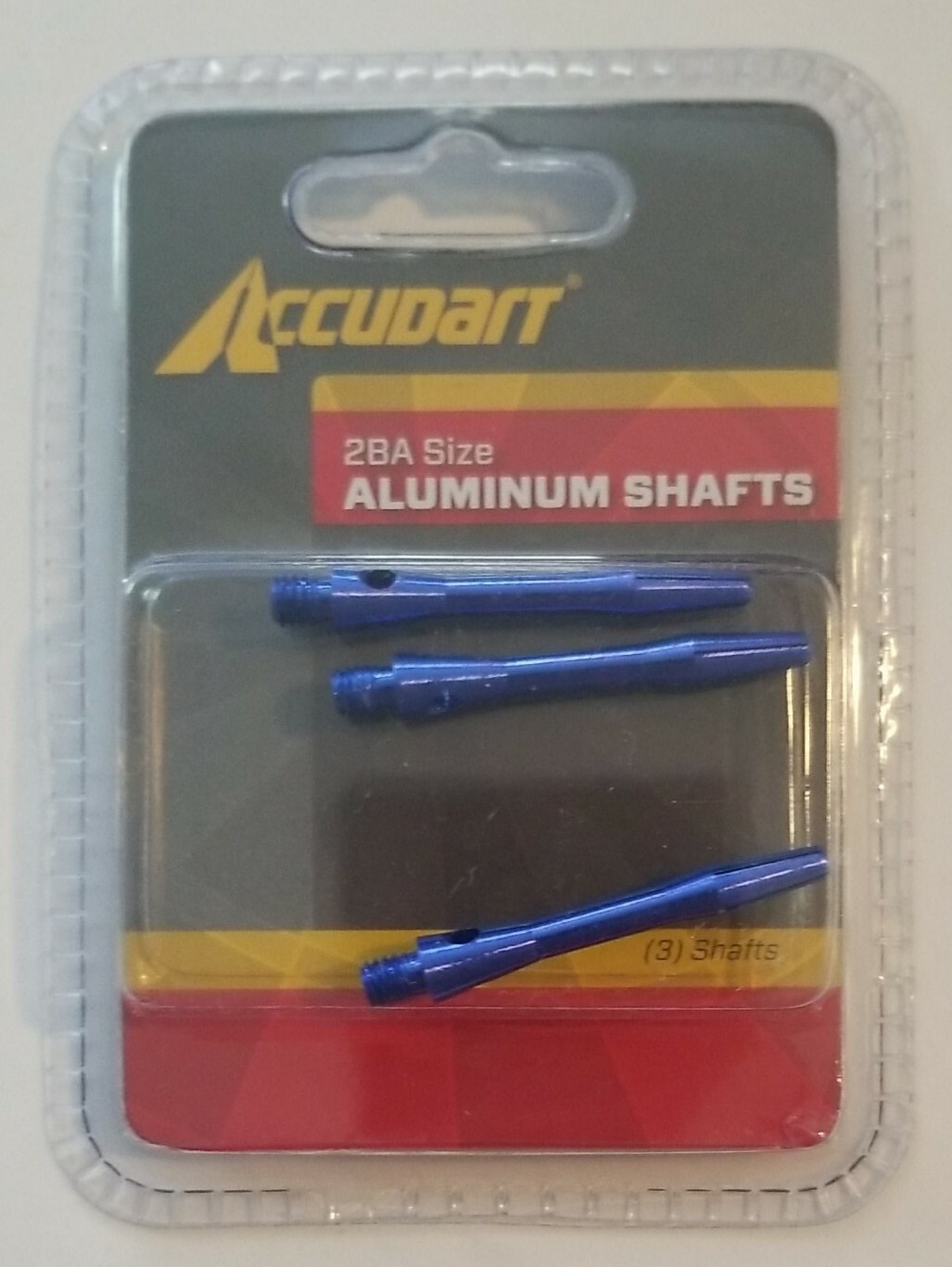 Accudart 2BA Size Blue Aluminum Dart Shafts 3 in Package 1 3/8" Long NEW