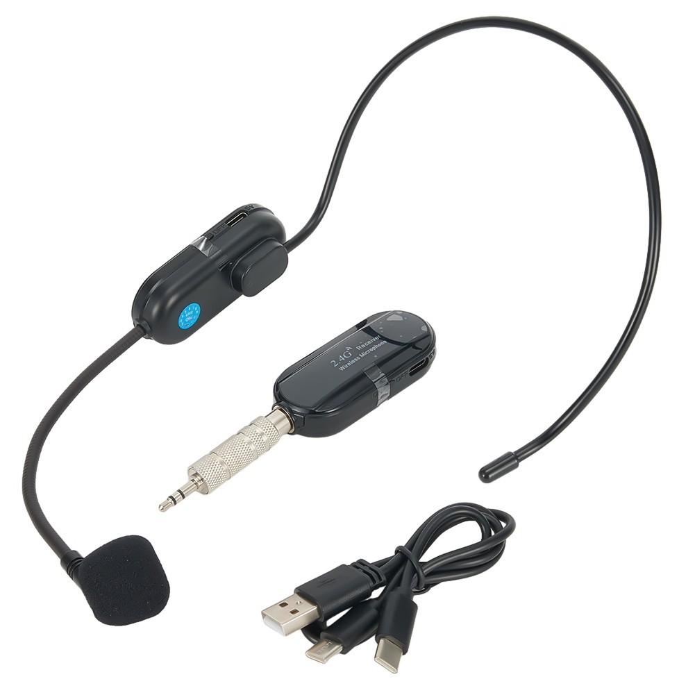 for 2.4G Wireless Microphone Headset 160FT Range Mic For Teach Outdoor Speech