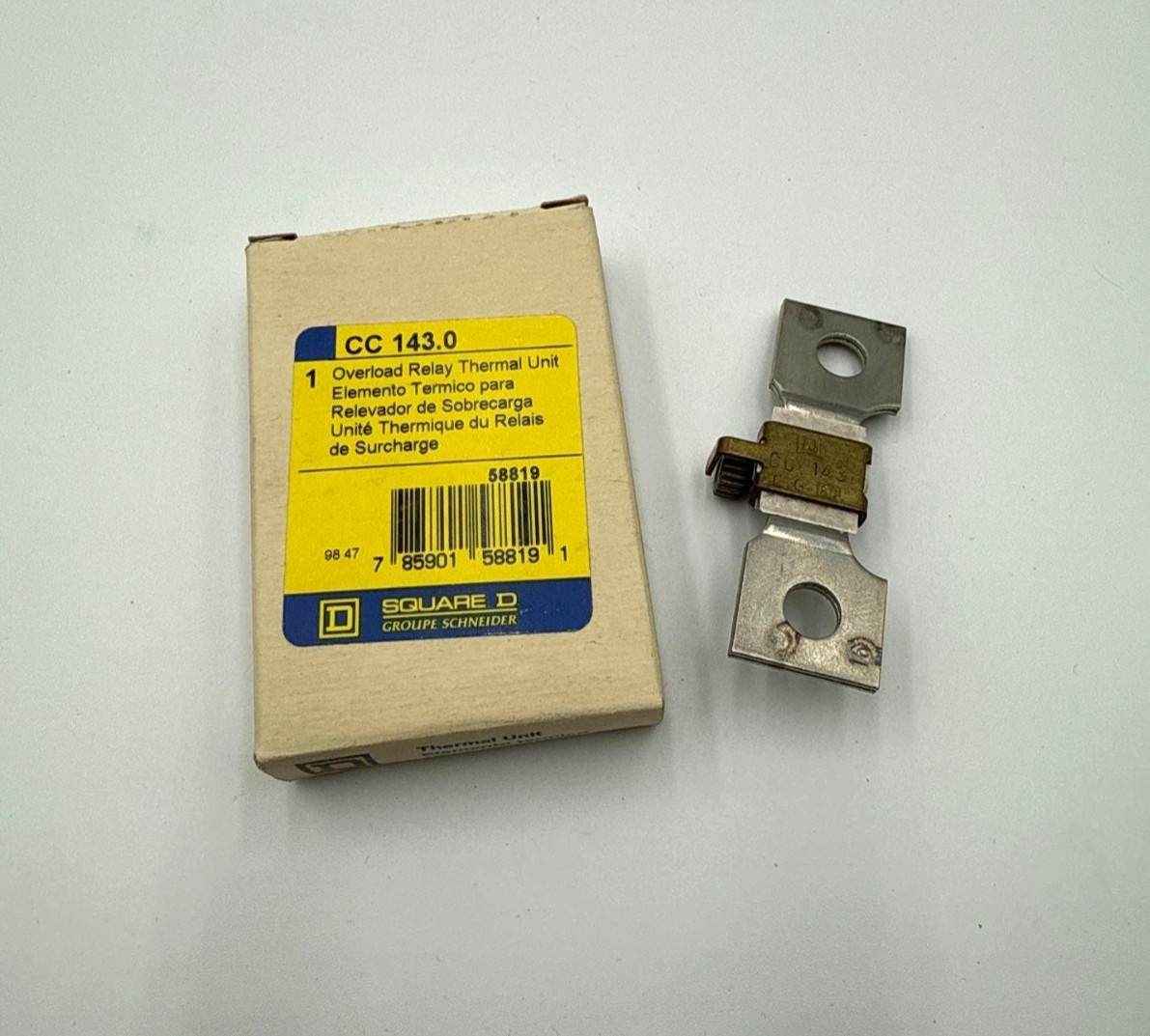 1PC Square D CC143 Thermal Overload Relay Heater Element Unit CC 143.0 New