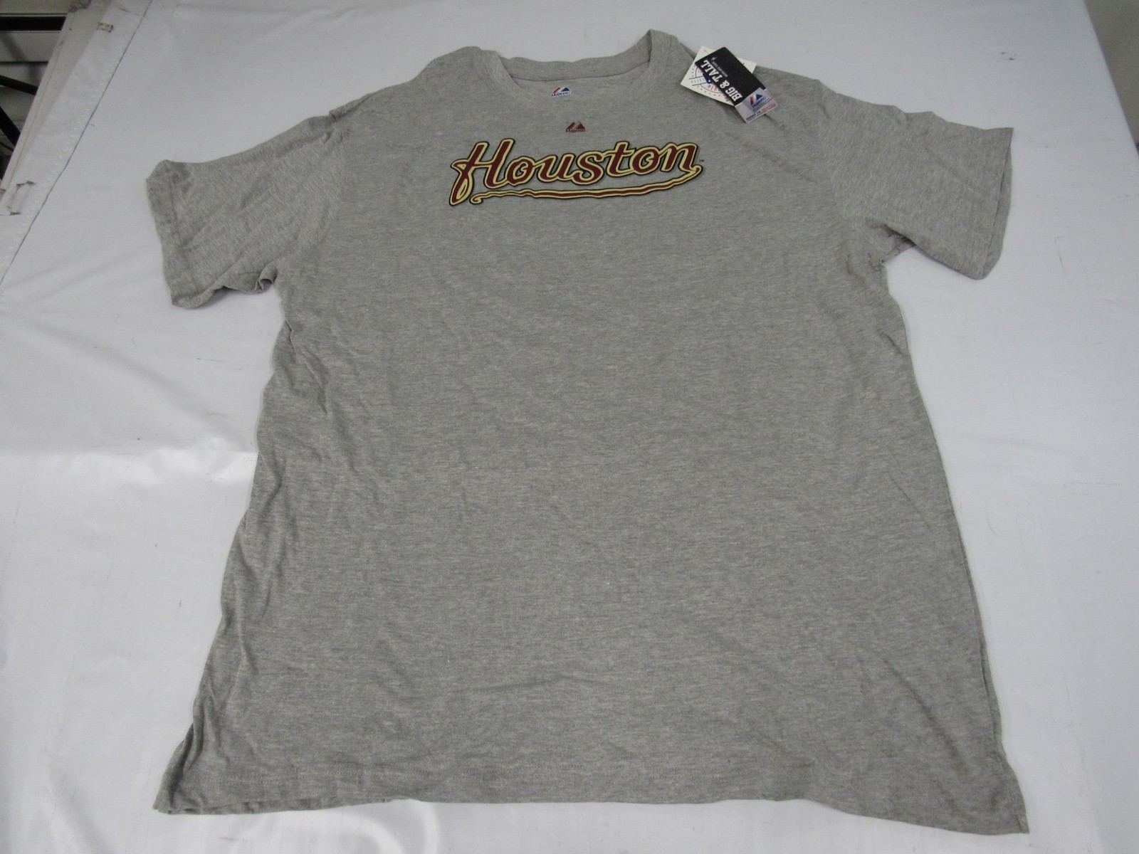New Houston Astros Mens Big & Tall Sizes 2XL-3XL-4XL Gray Majestic Shirt