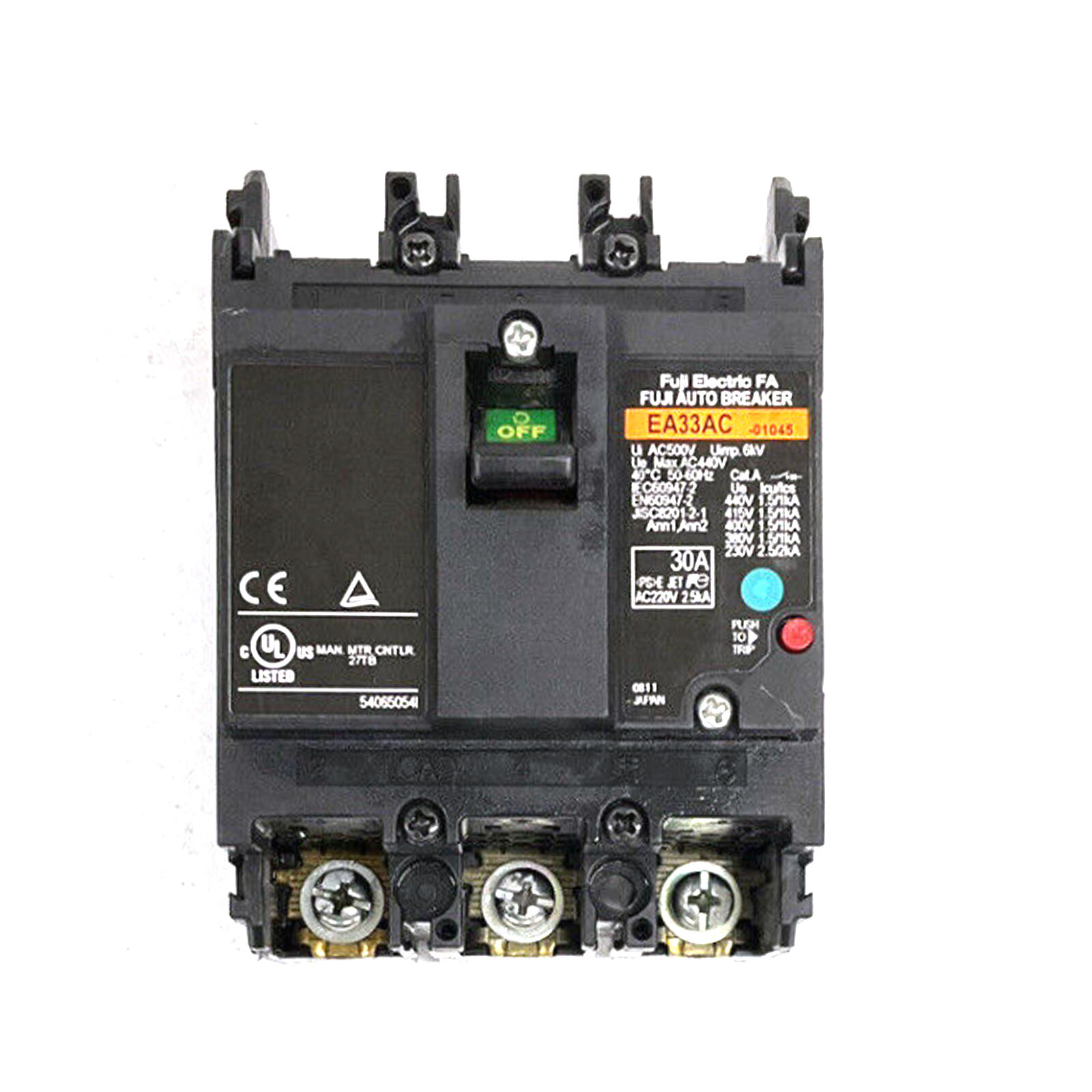 1pc FUJI EA33AC 3P 30A circuit breaker