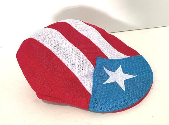 PUERTO RICO FLAG BOINA BERET EMBROIDERY STAR ADULT HAT CAP one size SOUVENIRS