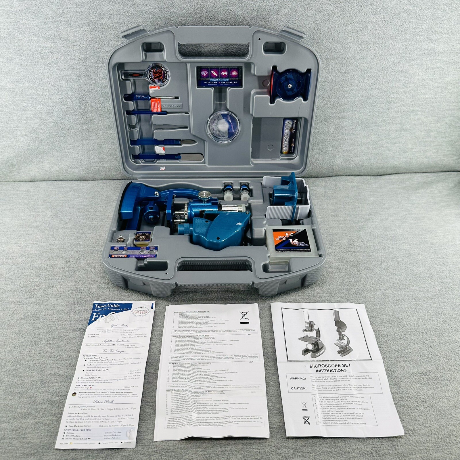 MICRO SCIENCE - Microscope Set Deluxe With Carrying Case