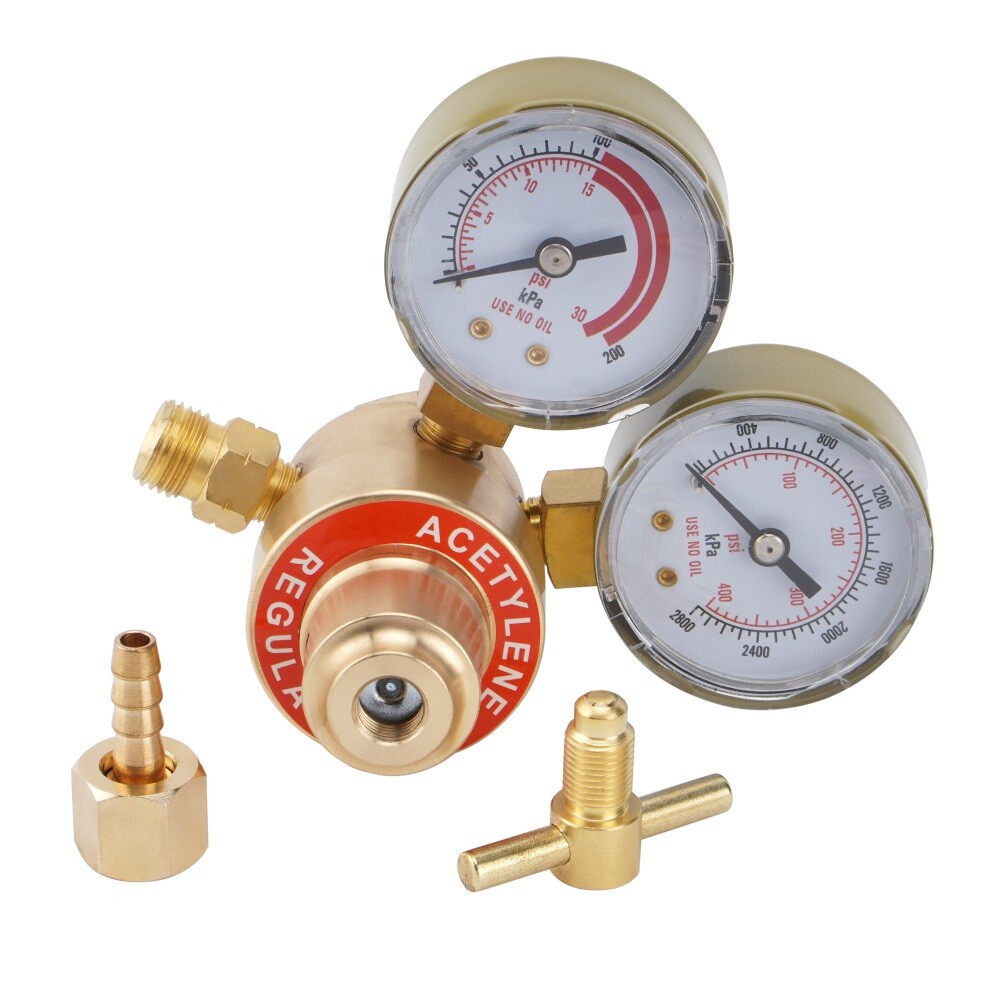 Solid Brass OXYGEN & ACETYLENE Regulators 4 Welding Fit Victor Gas Torch Cutting