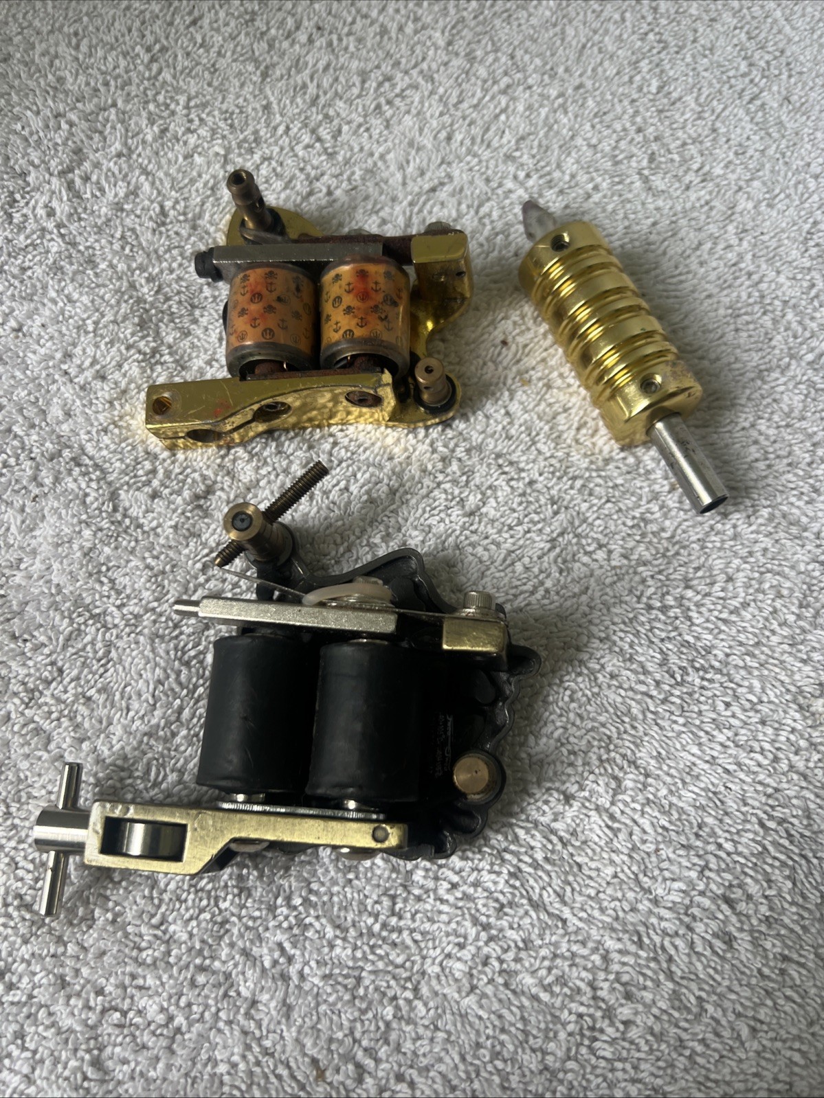 Tattoo Machine Tools Gold Skull