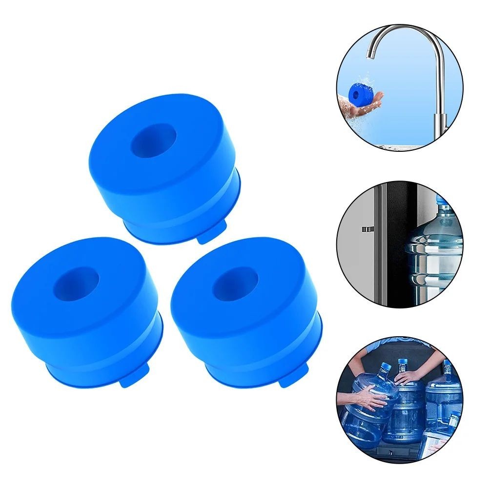 3 Pcs Reusable 5 Gallon Water Jug Caps Leak Proof Bottle Lids (55mm) Bottles New