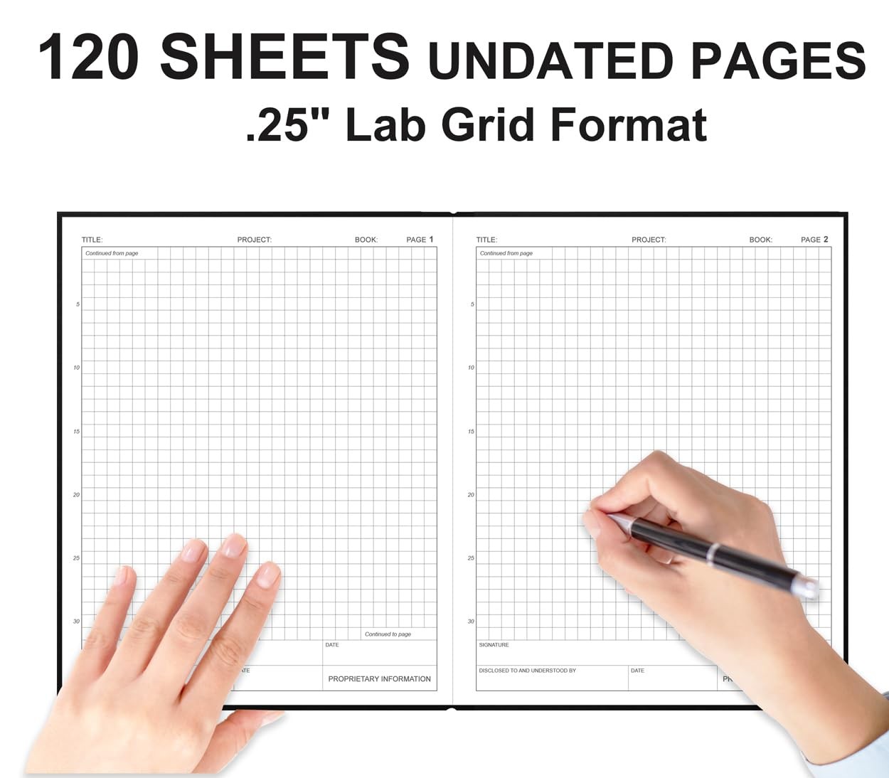 Engineering Notebook/Lab Notebook - 120 Pages Engineer Graph Paper Notebook w...