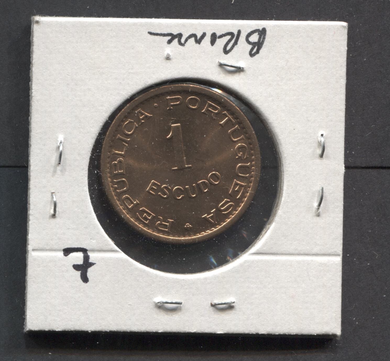 1962-MozamBigque- UNC-1 Escudo