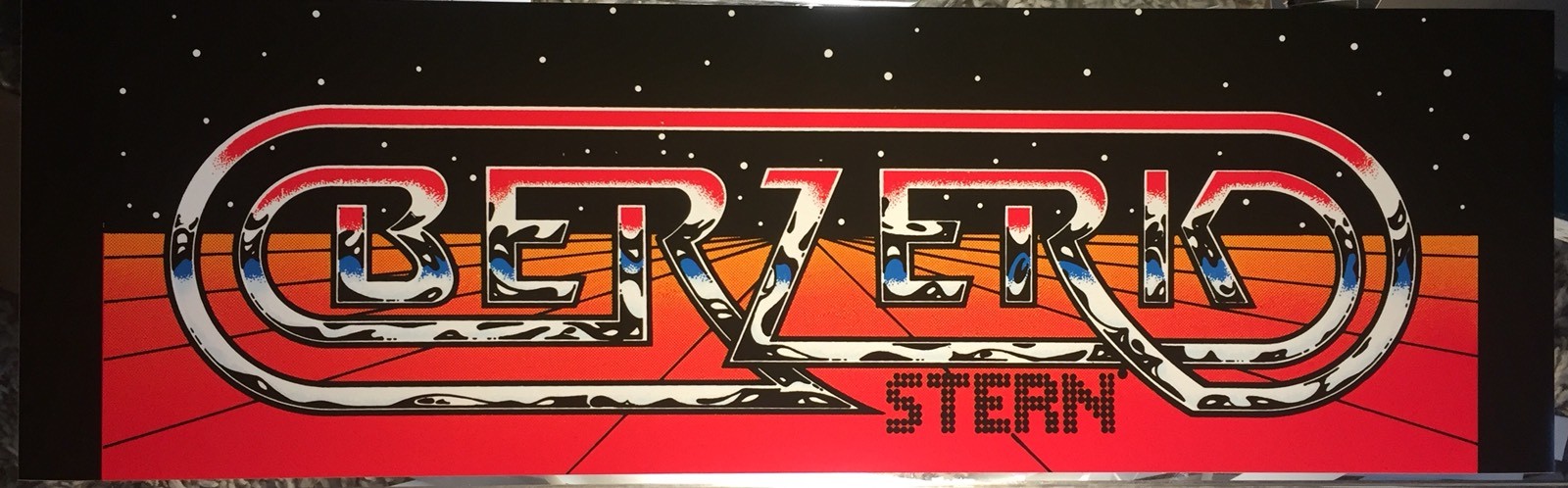 Berzerk Arcade Marquee 26" x 8"