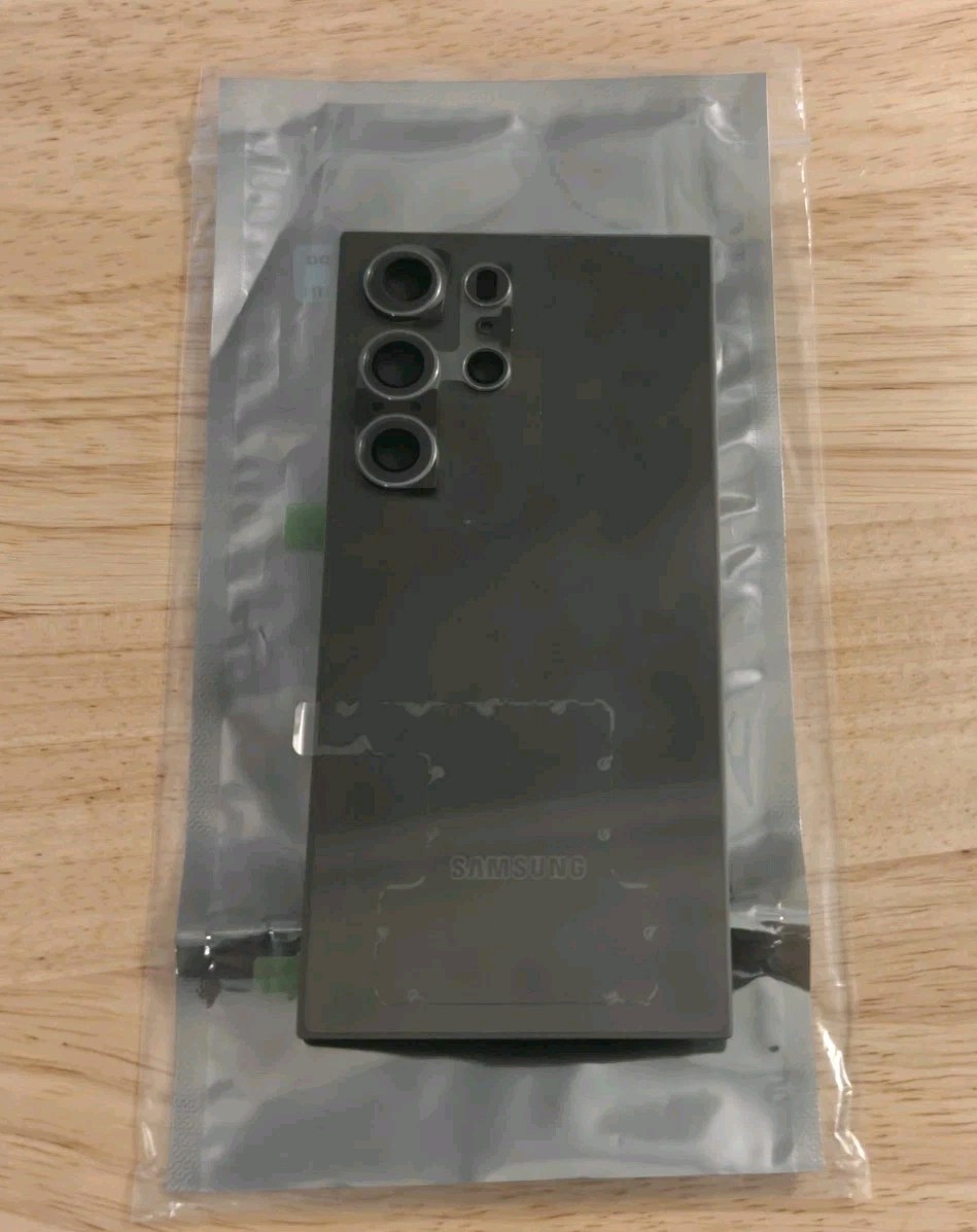 New Genuine Samsung Galaxy S24 Ultra OEM Back Glass - Black