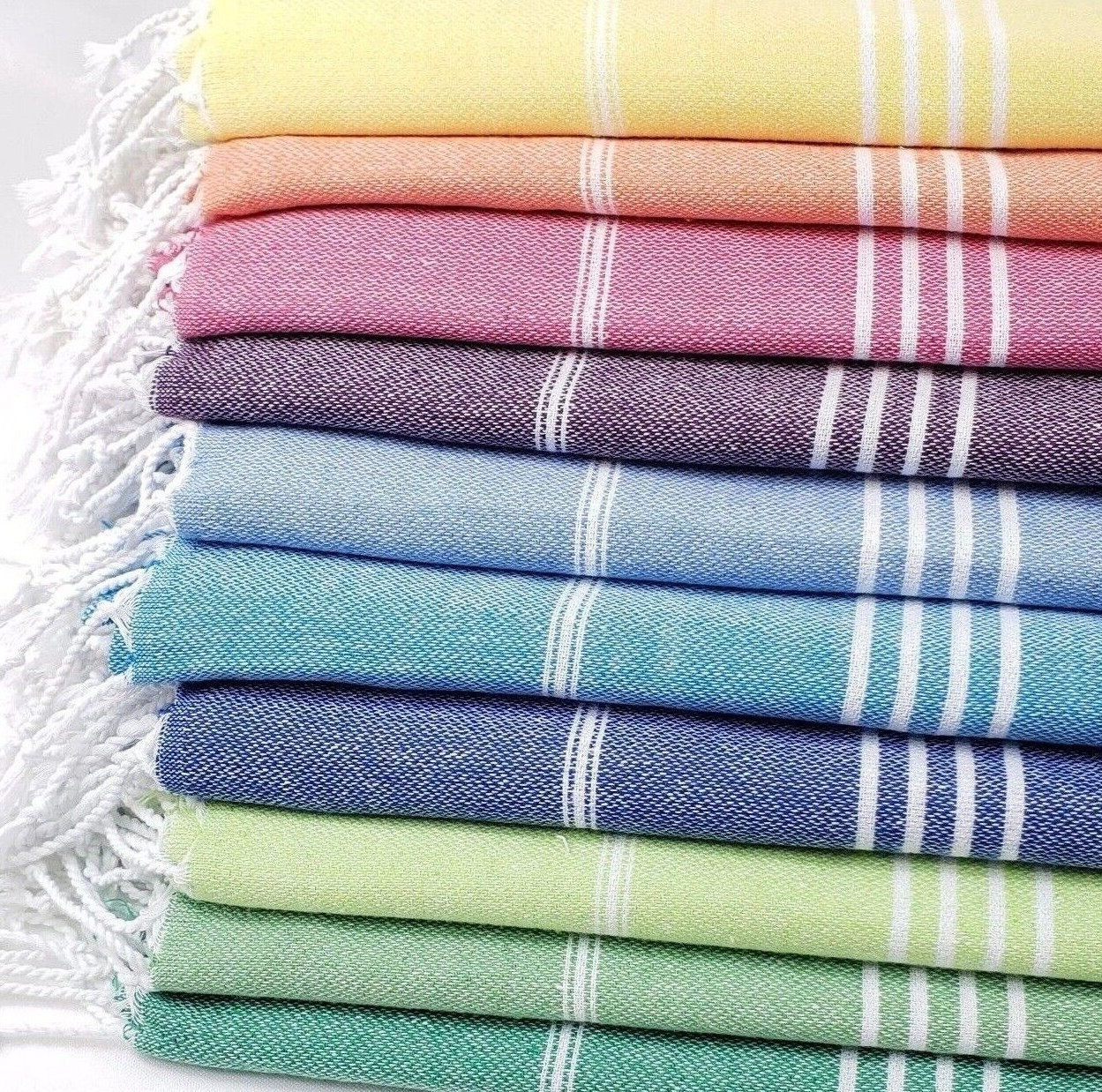 100% Turkish Cotton Beach Towels | Soft Quick Dry Large Lightweight Bath