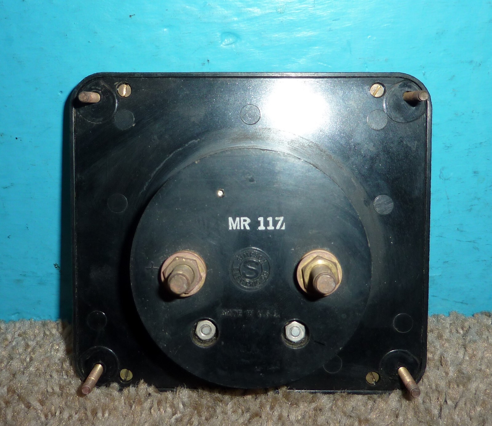 Technical Materiel Corp. Amperes Panel Meter 0-3 Amps Model MR-117