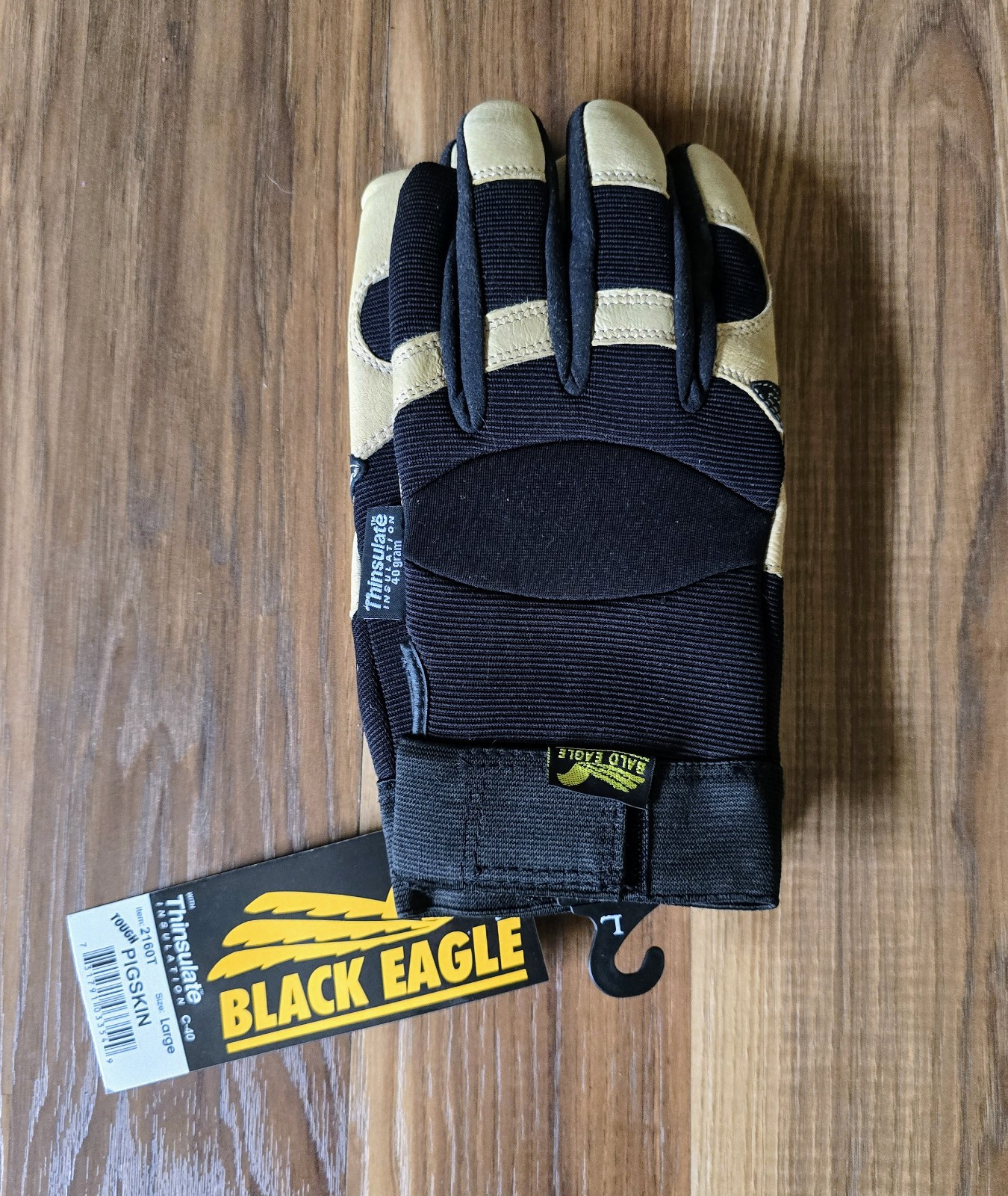 3M Thinsulate Gloves Black Eagle Large Tough Pigskin Save On Multiple Purchase