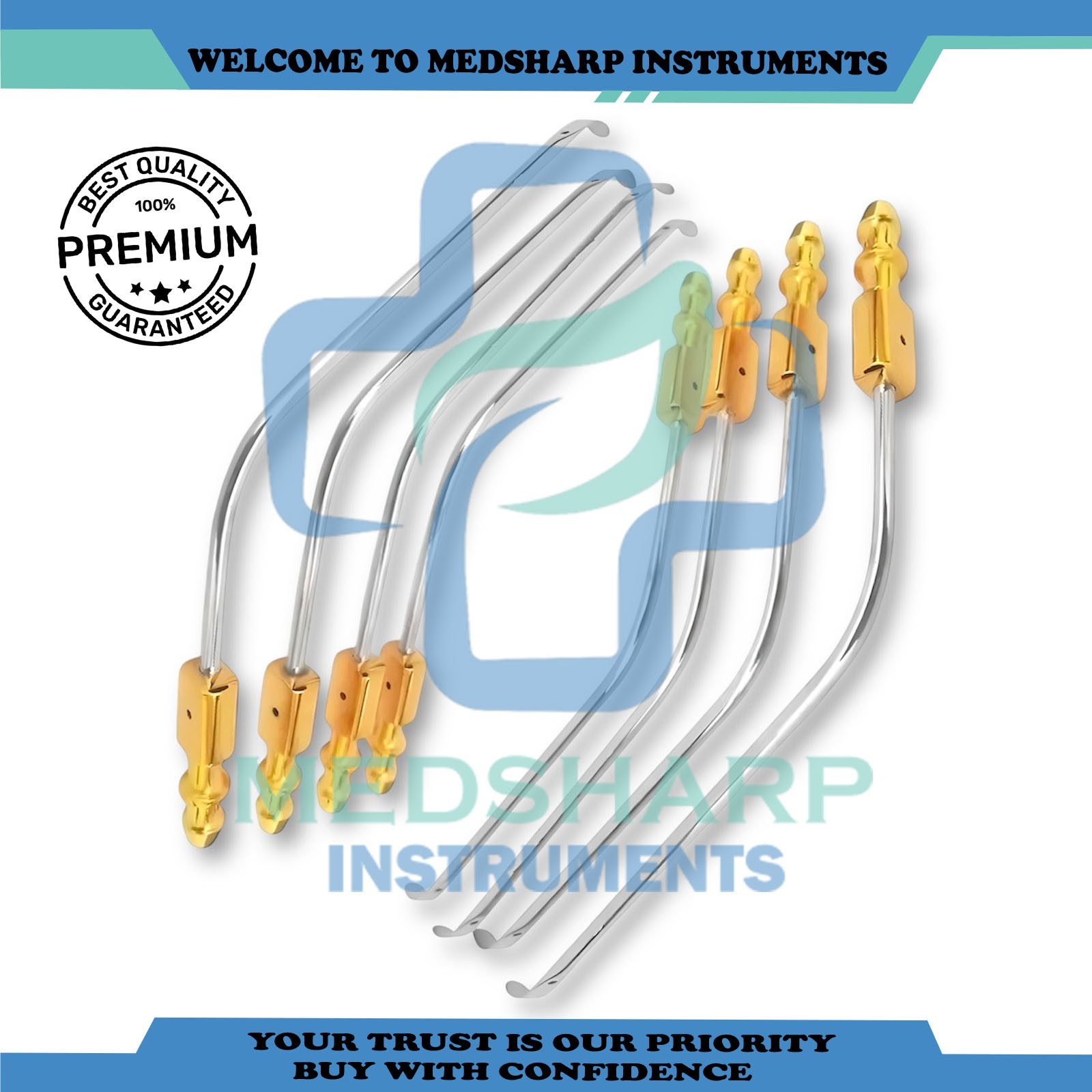 21.5cm Love Nerve Root Retractor with Suction Tube Professional Neuro Spine