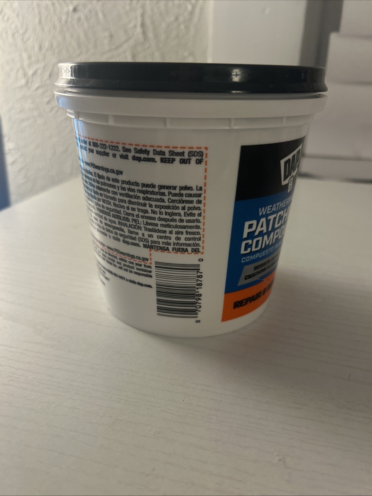 DAP Weatherproof Patching Compound: 32 fl. oz. (White)